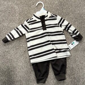 Carter's Striped Black and White Kids Set